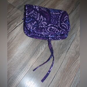 Purple Vera Bradley Cosmetics bag